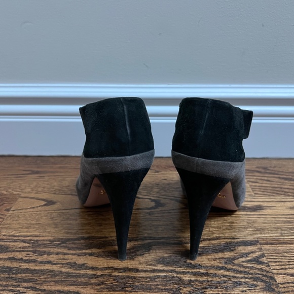 Prada Gray and Back Suede Booties - Picture 5 of 5